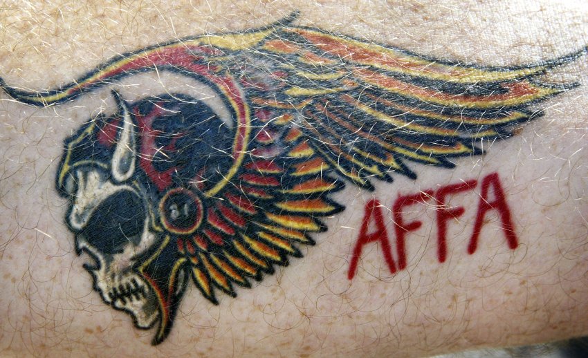 hells angels skull tattoos
