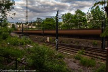 Long exposure train photography