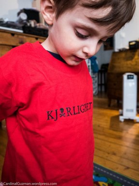 My son modelling for my spreadshirt shop (see link at the bottom of this post).