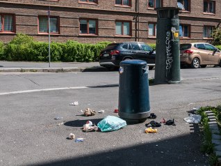 Garbage at Grønland, Oslo.