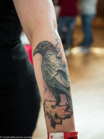 Tattoo convention visitor.