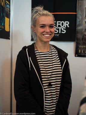Icelandic girl that was visiting the event.