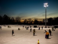 Ice skating at Frogner Stadion