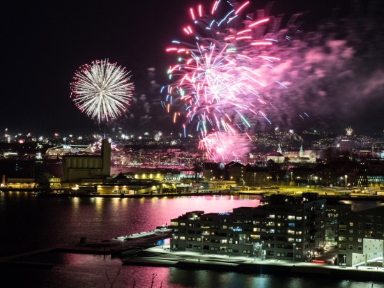 New Years Eve 2019-2020. Oslo.